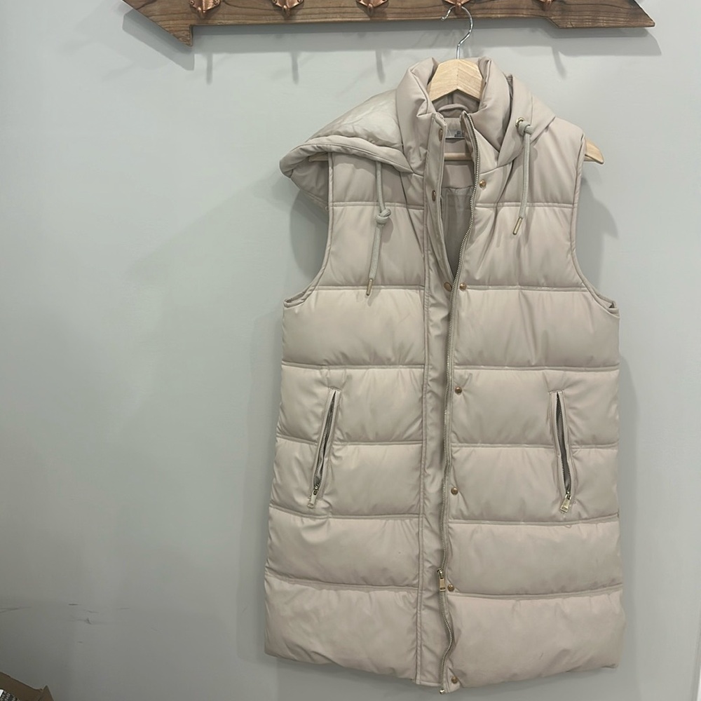 pleather vest from dex